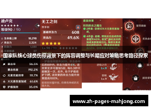 国家队核心球员伤停背景下的阵容调整与长期应对策略思考路径探索